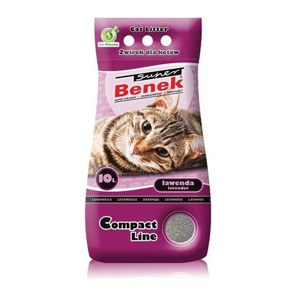 Kody rabatowe Krakvet sklep zoologiczny - CERTECH Super Benek Compact Lawenda - żwirek dla kota zbrylający 25 l