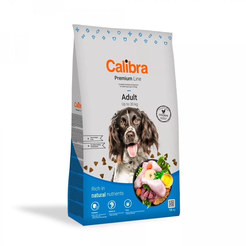 Kody rabatowe Krakvet sklep zoologiczny - CALIBRA Premium Line Adult Kurczak - sucha karma dla psa - 12 kg