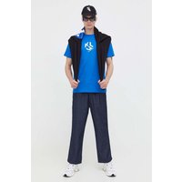 Kody rabatowe Answear.com - Karl Lagerfeld Jeans t-shirt bawełniany kolor niebieski z nadrukiem