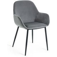 Kody rabatowe 9design sklep internetowy - Krzesło Dumma 83x52 cm szare aksamit