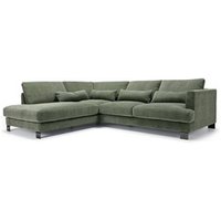 Kody rabatowe Sits :: Sofa narożna / narożnik tapicerowany Brandon lewy zielony szer. 298 cm