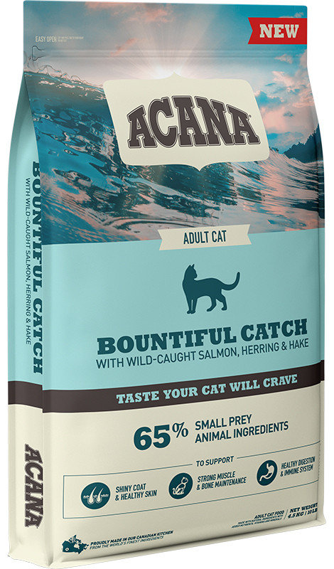 Kody rabatowe Krakvet sklep zoologiczny - ACANA Bountiful Catch - sucha karma dla kotów - 4,5kg