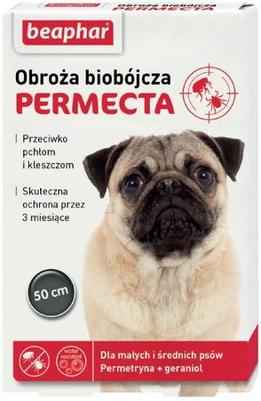 Kody rabatowe Krakvet sklep zoologiczny - BEAPHAR Permecta - obroża biobójcza dla psów - 50cm