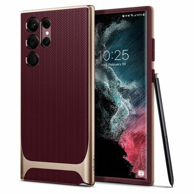 Kody rabatowe Avans - Etui SPIGEN Neo Hybrid do Samsung Galaxy S22 Ultra Bordowy
