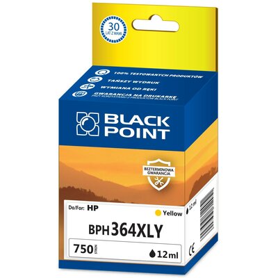 Kody rabatowe Avans - Tusz BLACK POINT do HP 364 XL CB325EE Żółty 12 ml BPH364XLY