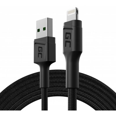 Kody rabatowe Avans - Kabel USB - Lightning GREEN CELL PowerStream 0.3 m Czarny