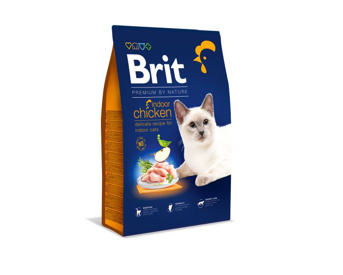 Kody rabatowe Krakvet sklep zoologiczny - BRIT Dry Premium By Nature Indoor Kurczak - sucha karma dla kotów - 1,5 kg