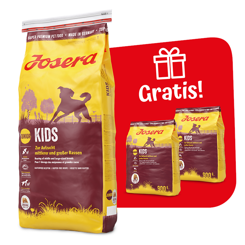 Kody rabatowe JOSERA Kids - sucha karma dla psa - 12,5 kg + 2x900 g GRATIS!