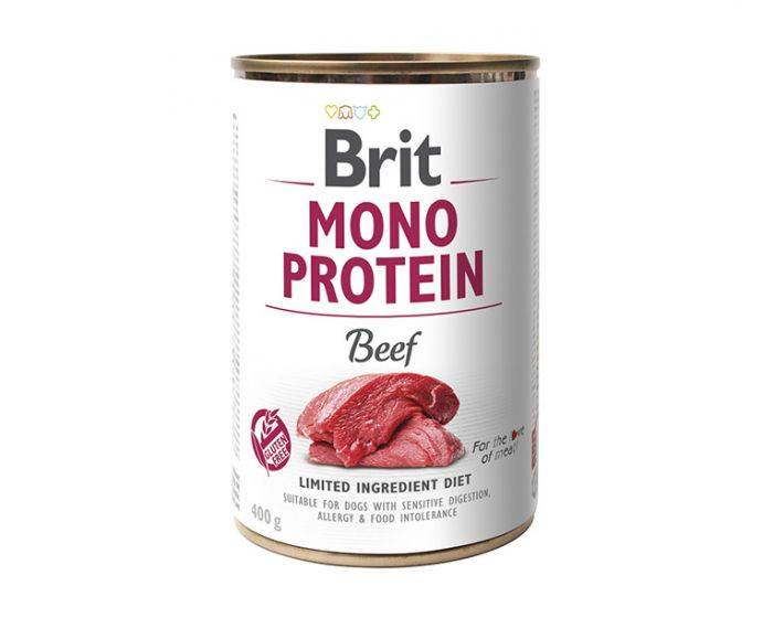 Kody rabatowe Krakvet sklep zoologiczny - BRIT Mono Protein Beef - mokra karma z wołowiną dla psa - 400 g