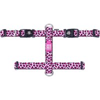 Kody rabatowe zooplus - Max & Molly Szelki typu H Leopard, różowe - Rozmiar L, obwód klatki piersiowej: 70-98 cm