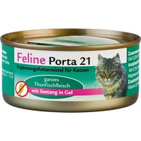 Kody rabatowe zooplus - Korzystny pakiet Feline Porta 21, 12 x 156 g - Tuńczyk z wodorostami