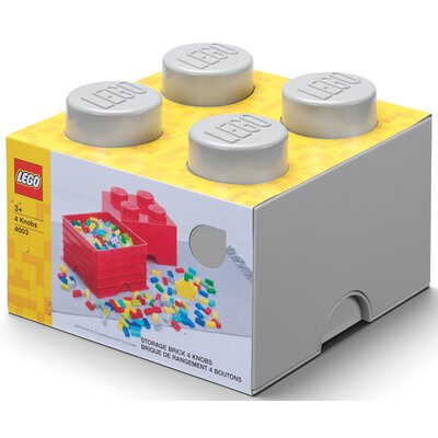 Kody rabatowe Avans - Pojemnik na LEGO klocek Brick 4 Szary 40031740