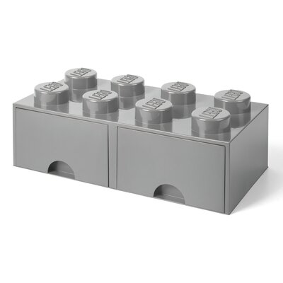Kody rabatowe Avans - Pojemnik na LEGO z szufladkami Brick 8 Szary 40061740