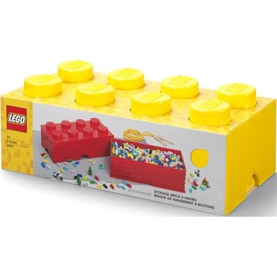 Kody rabatowe Avans - Pojemnik na LEGO klocek Brick 8 Żółty 40041732