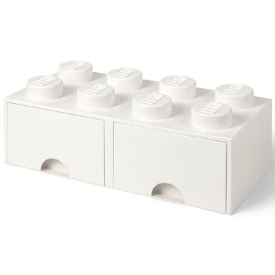 Kody rabatowe Avans - Pojemnik na LEGO z szufladkami Brick 8 Biały 40061735