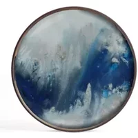 Kody rabatowe 9design sklep internetowy - Ethnicraft :: Taca dekoracyjna Blue Mist okrągła rozm. S śr. 48 cm