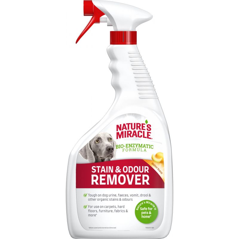 Kody rabatowe NATURE'S MIRACLE Stain&Odour Remover Dog Melon - spray do usuwania zabrudzeń po psach - 946 ml