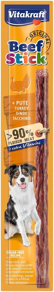 Kody rabatowe Krakvet sklep zoologiczny - VITAKRAFT Beef Stick z indykiem - przysmak dla psa - 12 g