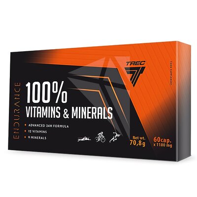 Kody rabatowe Avans - Kompleks witamin i minerałów TREC NUTRITION Endurance 100% Vitamins & Minerals (60 kapsułek)