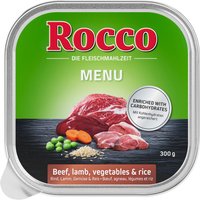 Kody rabatowe zooplus - 8 + 1 gratis! Rocco tacki, 9 x 300 g - Menu, wołowina i jagnięcina