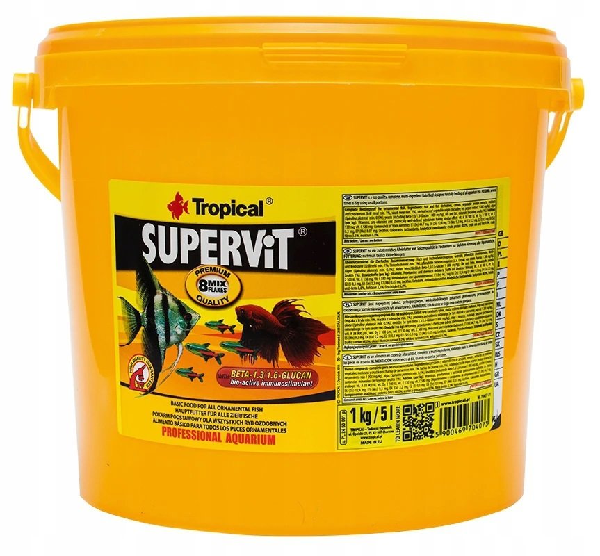 Kody rabatowe TROPICAL Supervit - pokarm w płatkach dla rybek- 1kg