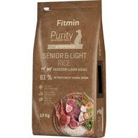 Kody rabatowe zooplus - Fitmin Dog Purity Senior & Light Rice, jeleń z jagnięciną - 12 kg