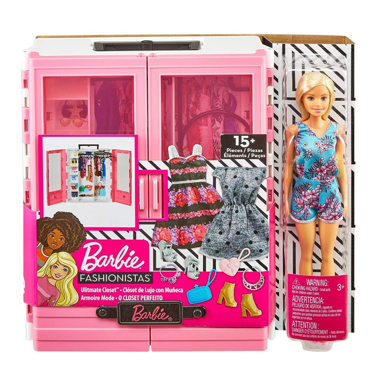 Kody rabatowe Urwis.pl - Mattel Lalka Barbie Szafa na ubranka