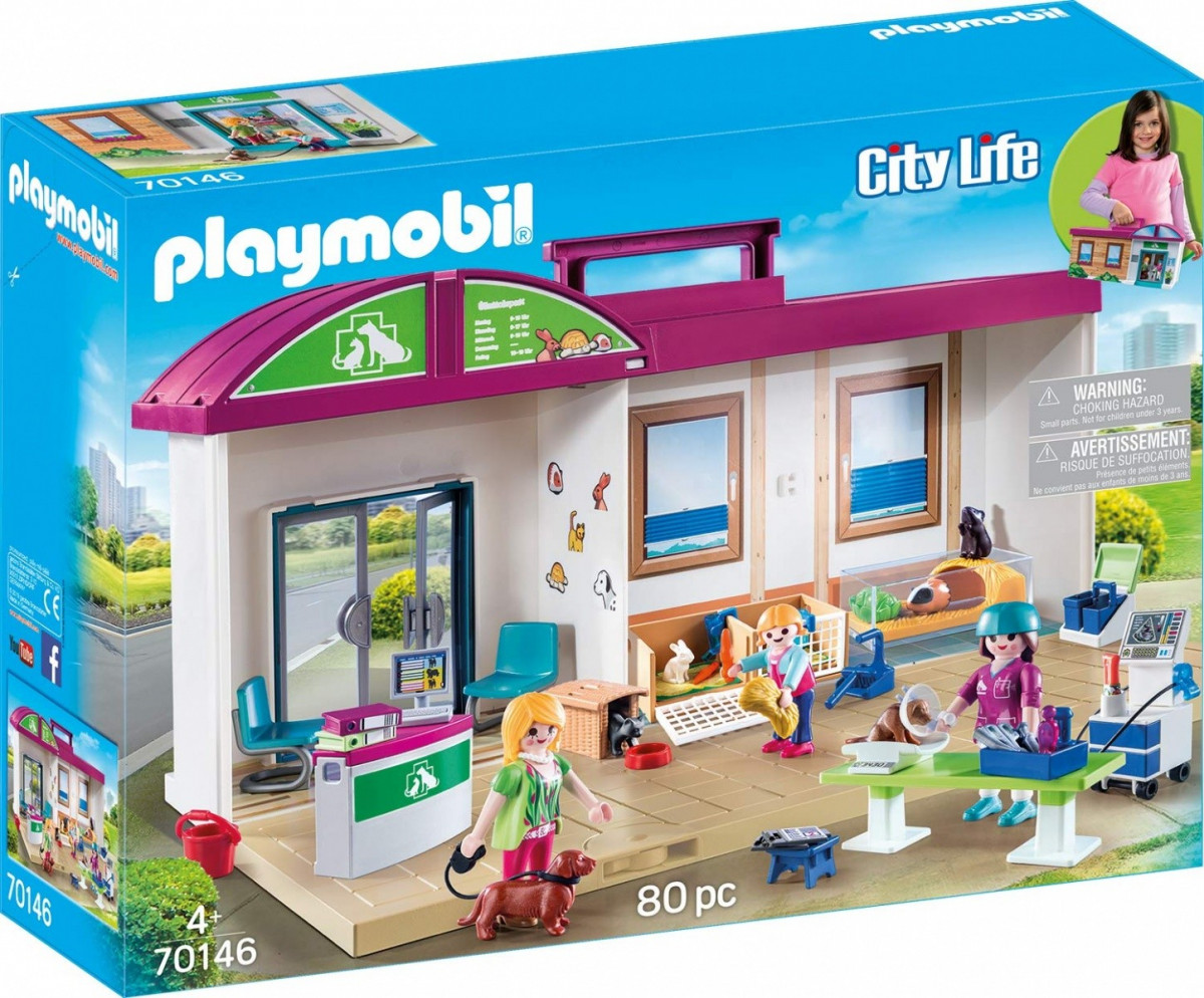 Kody rabatowe Urwis.pl - Playmobil Zestaw z figurkami City Life 70146 Przenośna klinika dla zwierząt
