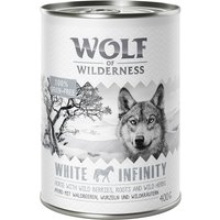 Kody rabatowe Korzystny pakiet Wolf of Wilderness Adult, 12 x 400 g - White Infinity, konina