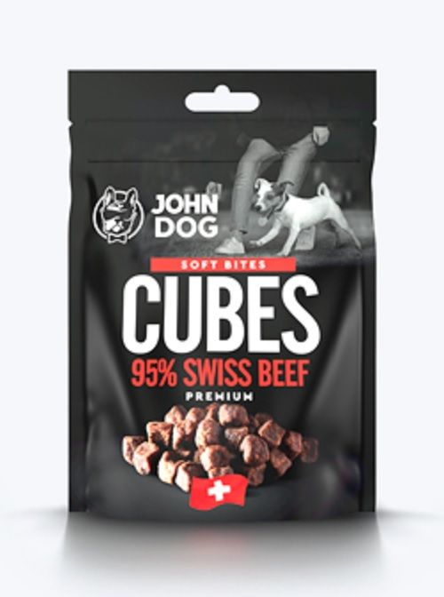 Kody rabatowe Krakvet sklep zoologiczny - JOHN DOG Koreczki z wołowiny szwajcarskiej 95% - przysmak dla psa - 120g