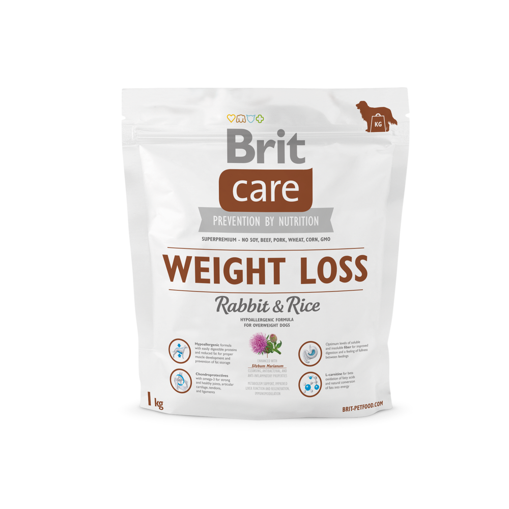 Kody rabatowe BRIT Care Weight Loss Rabbit & Rice - sucha karma z królikiem i ryżem dla psów dorosłych z nadwagą - 1 kg