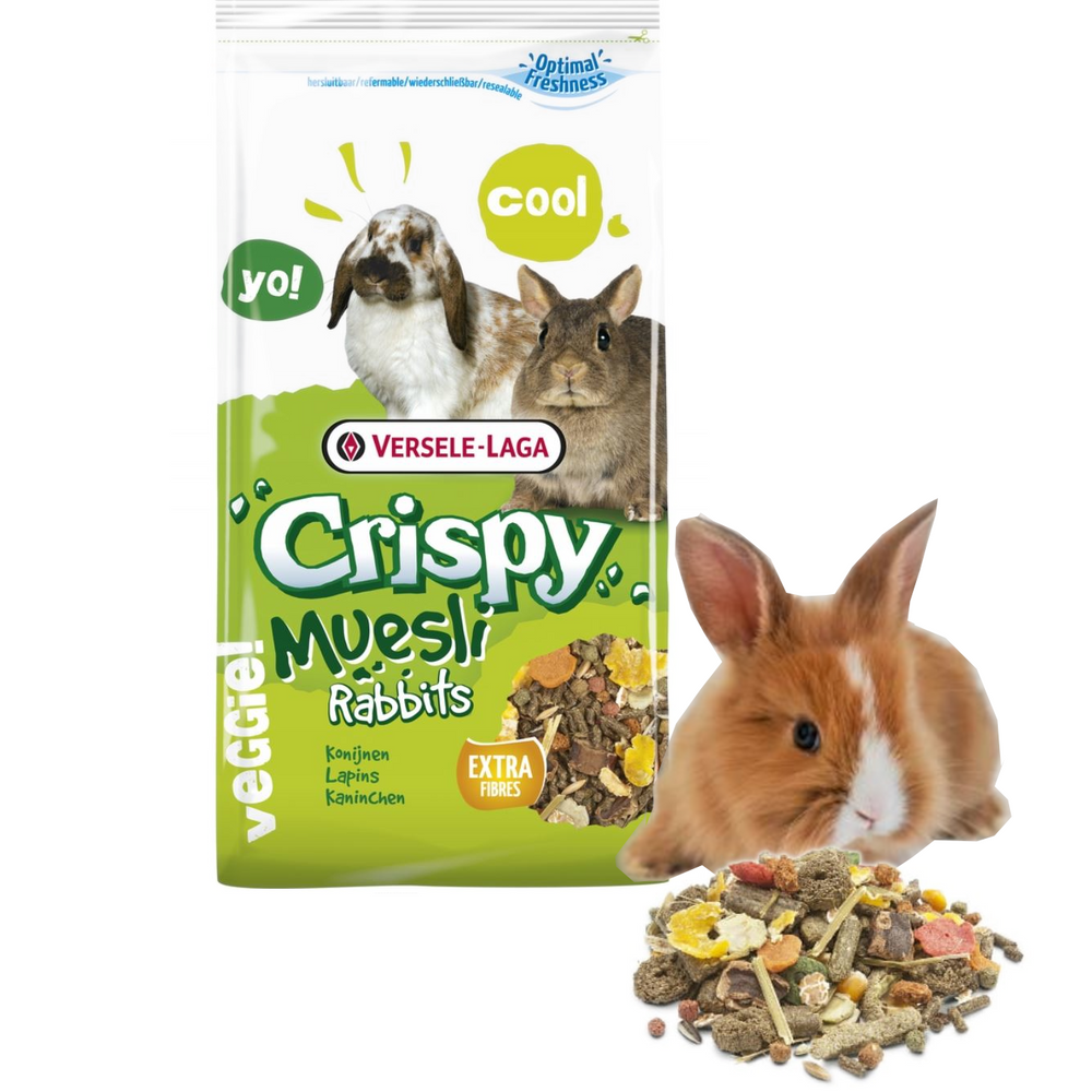 Kody rabatowe Krakvet sklep zoologiczny - Versele Laga Crispy Muesli  - sucha karma dla królika - 1 kg