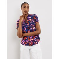 Kody rabatowe Gerry Weber - GERRY WEBER Wzorzysta bluzka z krótkim rękawem Multicolor 34/XS