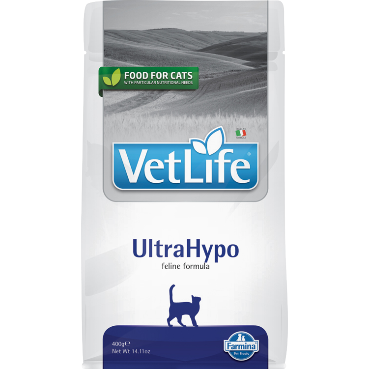 Kody rabatowe Krakvet sklep zoologiczny - FARMINA Vet Life Ultrahypo Feline - sucha karma dla kota - 400g