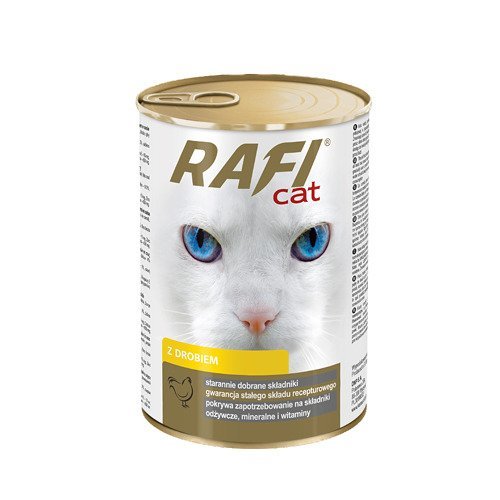 Kody rabatowe Krakvet sklep zoologiczny - DOLINA NOTECI Rafi Cat z drobiem - mokra karma dla kota - 415 g
