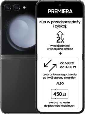 Kody rabatowe Play - Samsung Galaxy Z Flip5 5G SM-F7315 8/512GB Szary