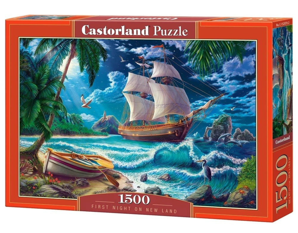Kody rabatowe Castor Puzzle 1500 elementów Statek i plaża Pierwsza noc Nowa Ziemia