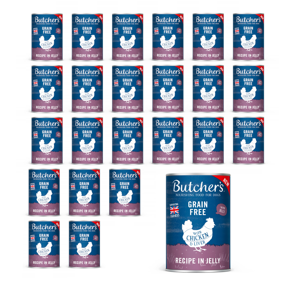 Kody rabatowe BUTCHER'S Original Recipe in Jelly Kurczak w galaretce - mokra karma dla psa - 24x400 g