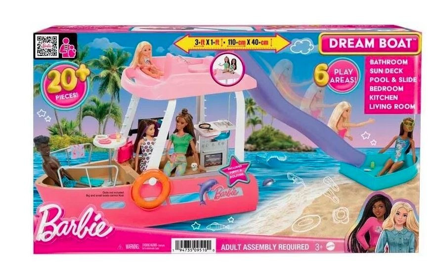 Kody rabatowe Urwis.pl - Mattel Zestaw Barbie Wymarzona łódź Dreamboat