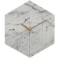 Kody rabatowe Karlsson :: Zegar ścienny Marble sześciokątny biały