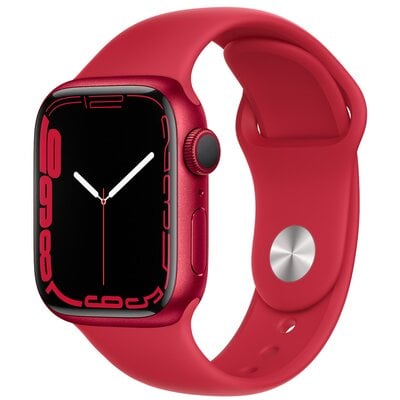 Kody rabatowe Avans - APPLE Watch 7 GPS 45mm koperta z aluminium (czerwony) + pasek sportowy (czerwony)