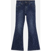 Kody rabatowe GUESS modne jeansy i ubrania - Denimowe Spodnie Z Printem Fason Flare