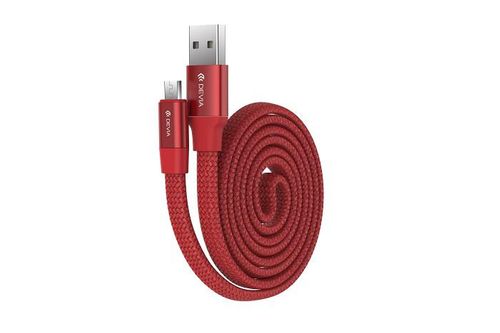 Kody rabatowe DEVIA Kabel USB-microUSB Ring Y1 czerwony