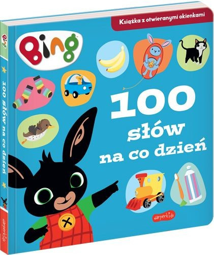 Kody rabatowe Urwis.pl - Harper Collins Książeczka Bing 100 słów na co dzień. Książka z otwieranymi okienkami