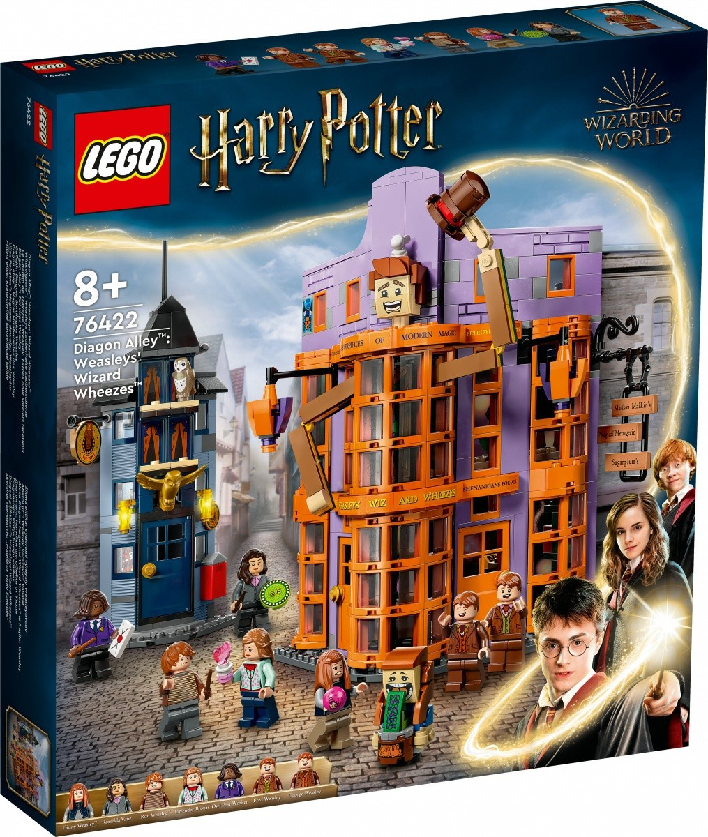 Kody rabatowe Urwis.pl - LEGO Klocki Harry Potter 76422 Ulica Pokątna: Magiczne dowcipy Weasleyów