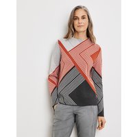 Kody rabatowe Gerry Weber - GERRY WEBER Żakardowy sweter w graficzny wzór Multicolor 40/M