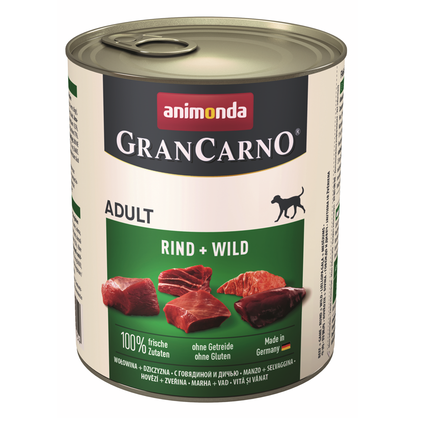 Kody rabatowe Krakvet sklep zoologiczny - ANIMONDA Grancarno Adult wołowina i dziczyzna - mokra karma dla psa - 800g