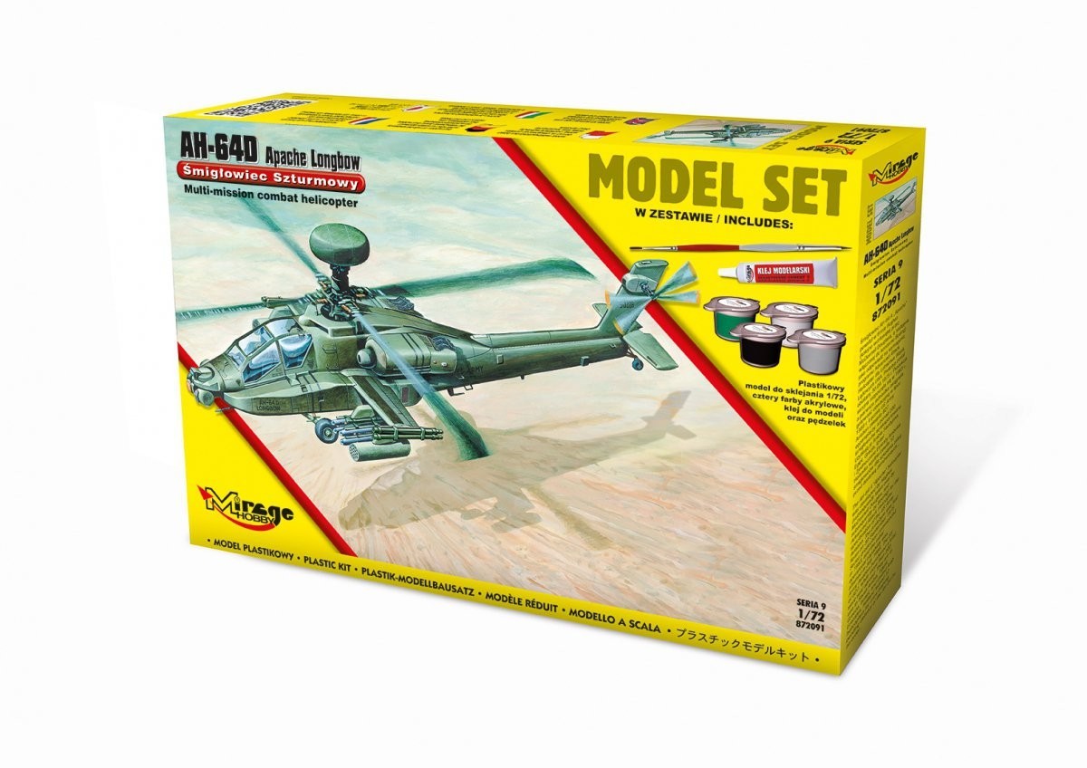 Kody rabatowe Urwis.pl - Mirage AH-64D Apache Longbow model set [Amerykański Śmigłowiec Szturmowy]