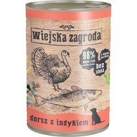 Kody rabatowe zooplus - Wiejska Zagroda, mokra karma dla psa, 12 x 400 g - Dorsz z indykiem