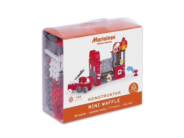 Kody rabatowe Marioinex Klocki konstrukcyjne Mini Waffle - Strażak Zestaw Duży blister